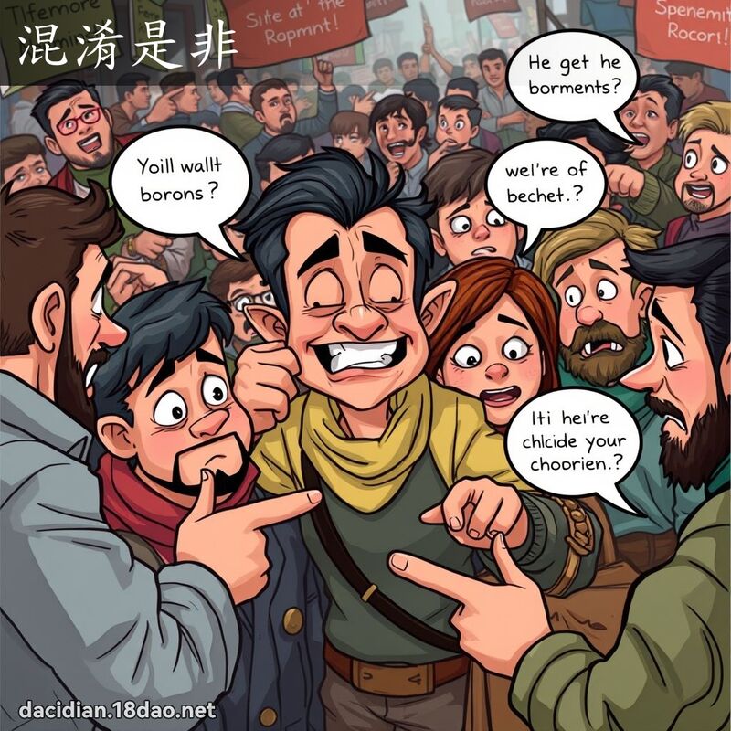 混淆是非 - 國語大辭典配圖