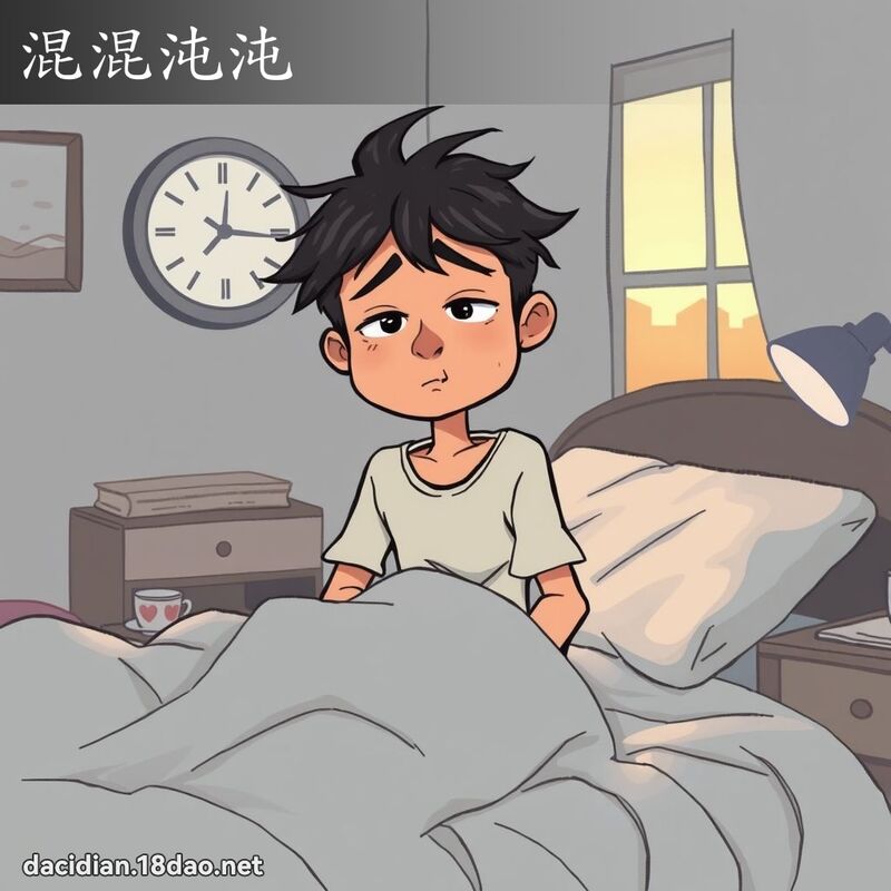 混混沌沌 - 國語大辭典配圖