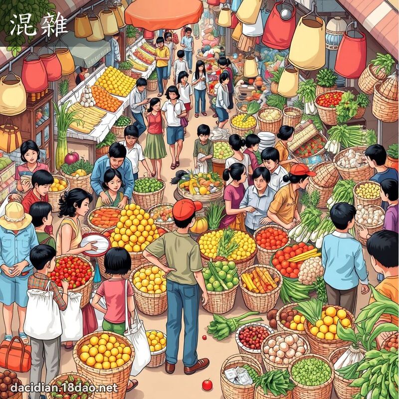 混杂 - 国语大辞典配图