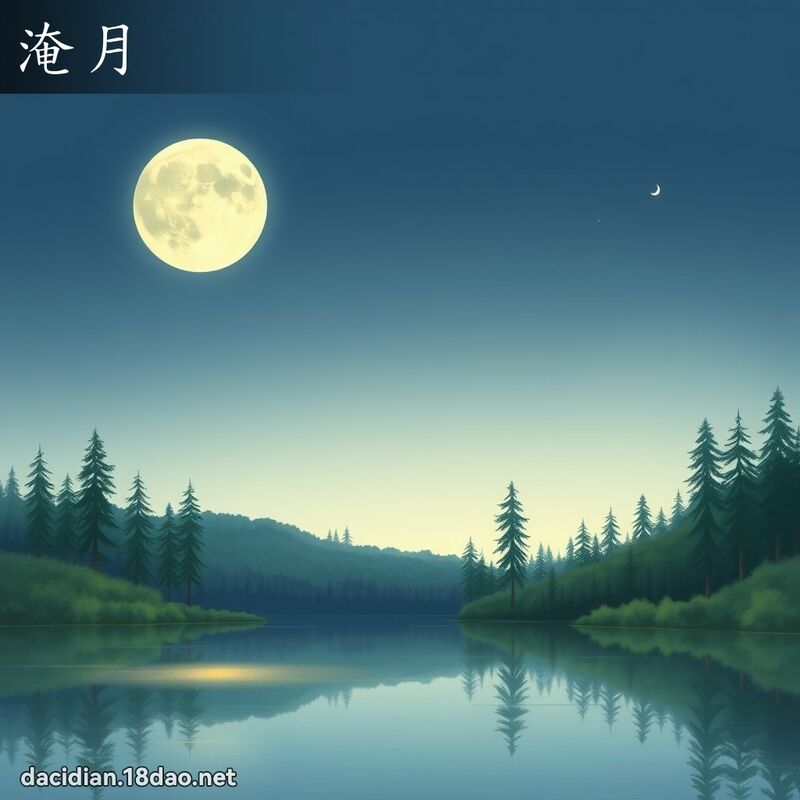 淹月 - 國語大辭典配圖
