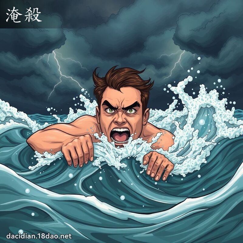 淹殺 - 國語大辭典配圖