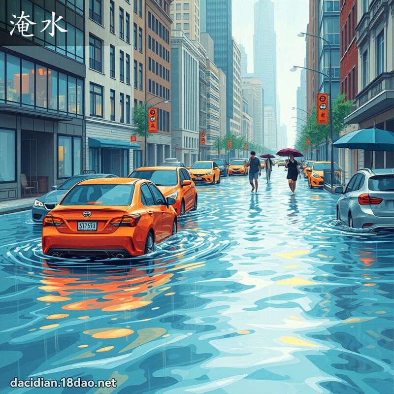 淹水 - 國語大辭典配圖