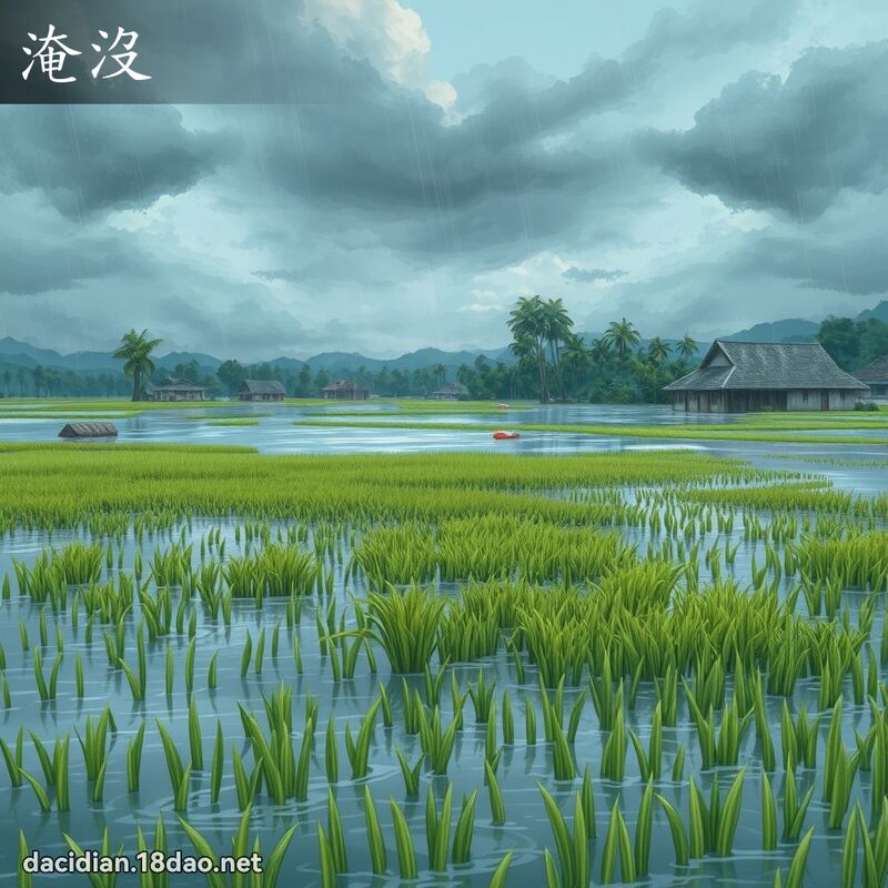 淹没 - 国语大辞典配图