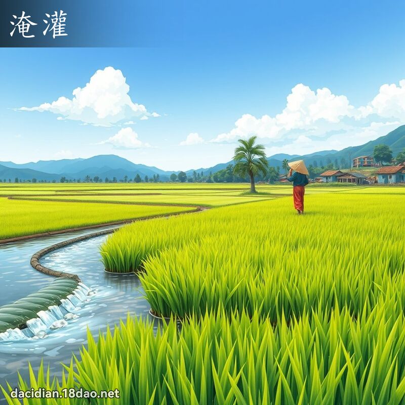 淹灌 - 国语大辞典配图