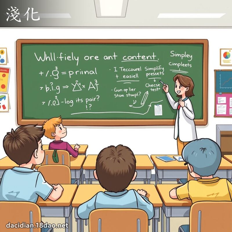 淺化 - 國語大辭典配圖