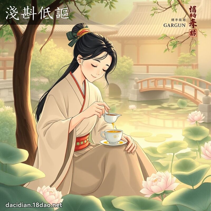 淺斟低謳 - 國語大辭典配圖