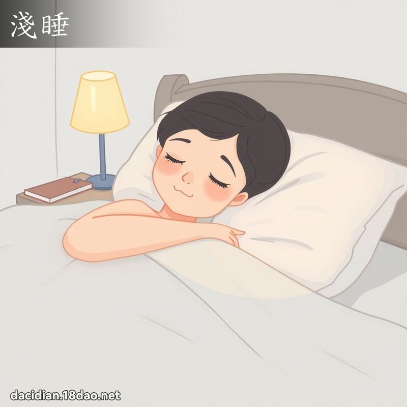 浅睡 - 国语大辞典配图