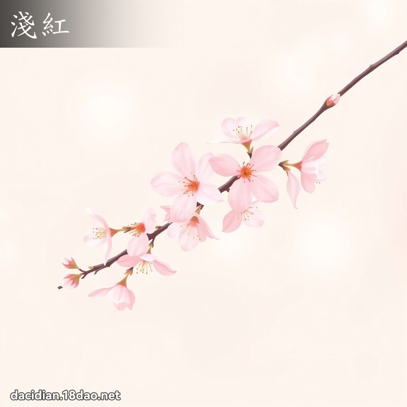 淺紅 - 國語大辭典配圖