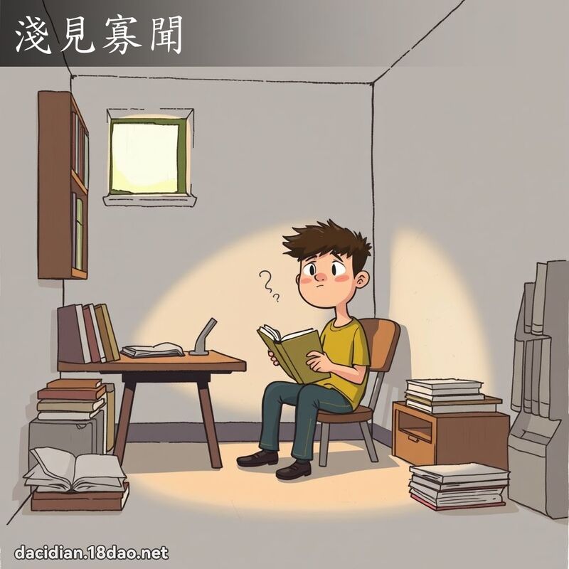 淺見寡聞 - 國語大辭典配圖