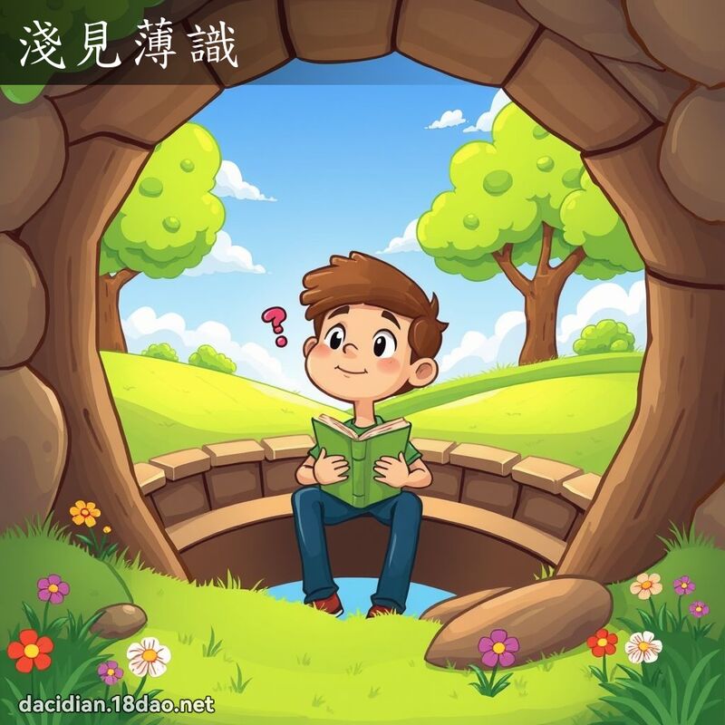 淺見薄識 - 國語大辭典配圖