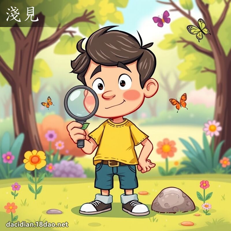 淺見 - 國語大辭典配圖