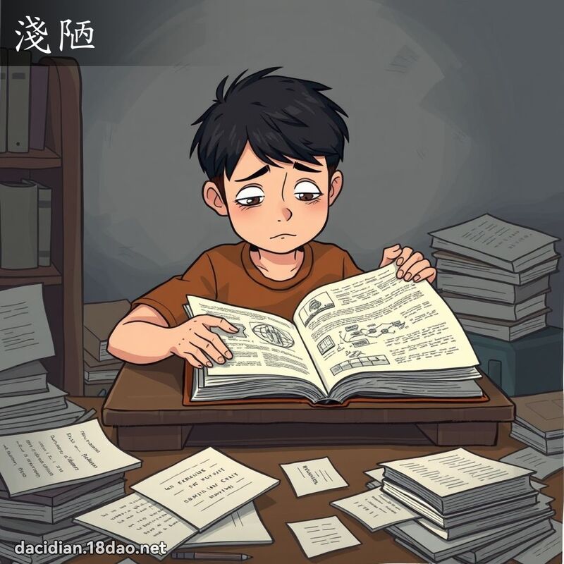 淺陋 - 國語大辭典配圖