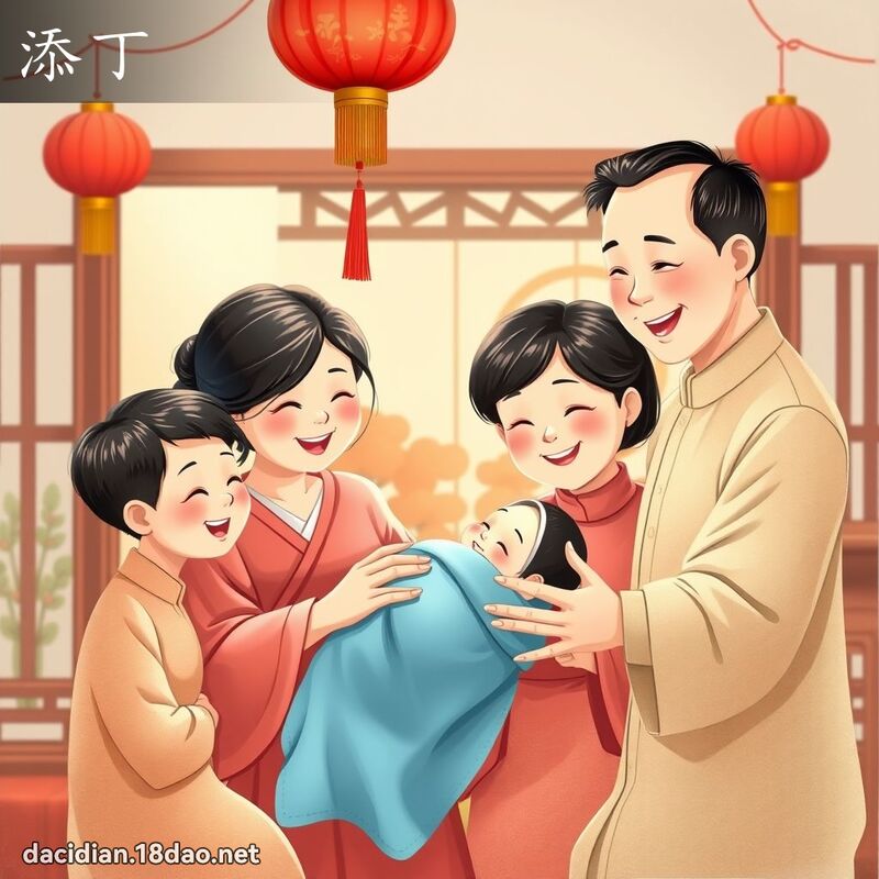 添丁 - 国语大辞典配图