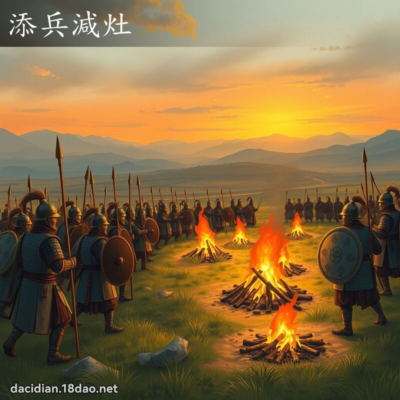 添兵减灶 - 国语大辞典配图
