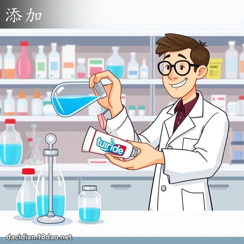 添加 - 国语大辞典配图