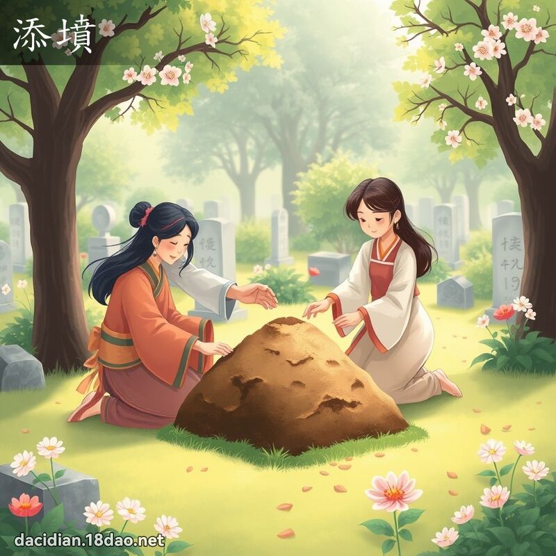 添墳 - 國語大辭典配圖