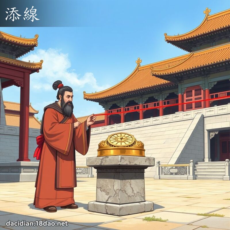 添線 - 國語大辭典配圖