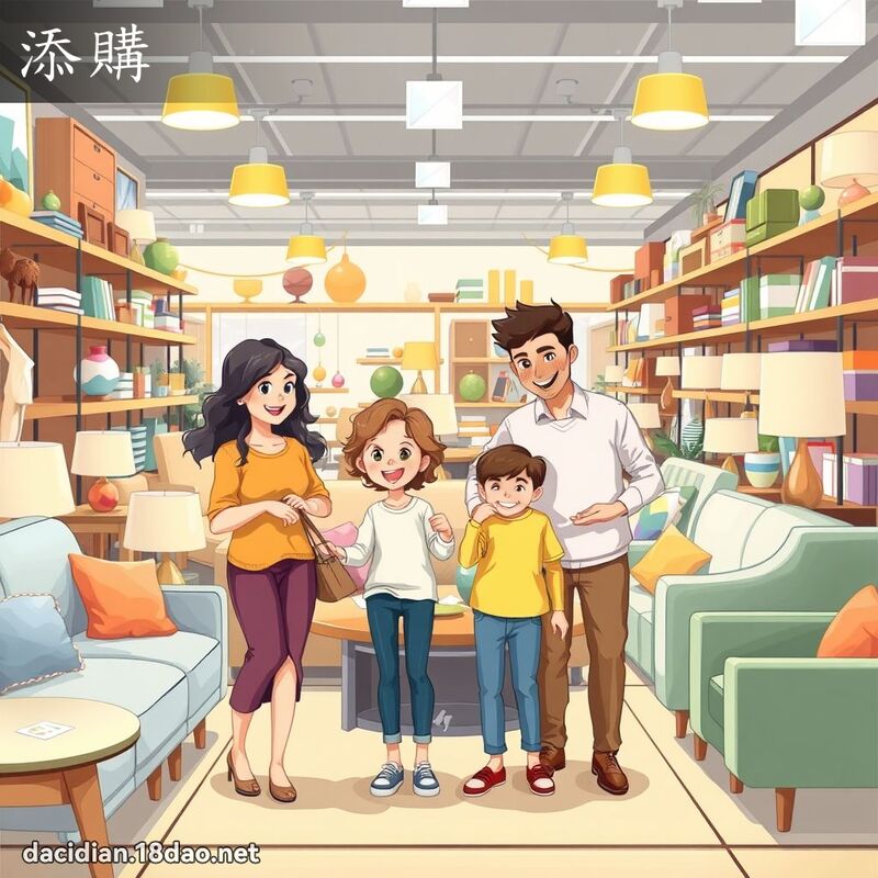 添購 - 國語大辭典配圖