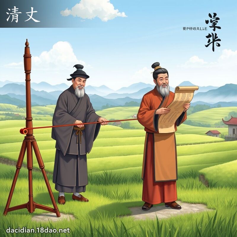 清丈 - 国语大辞典配图