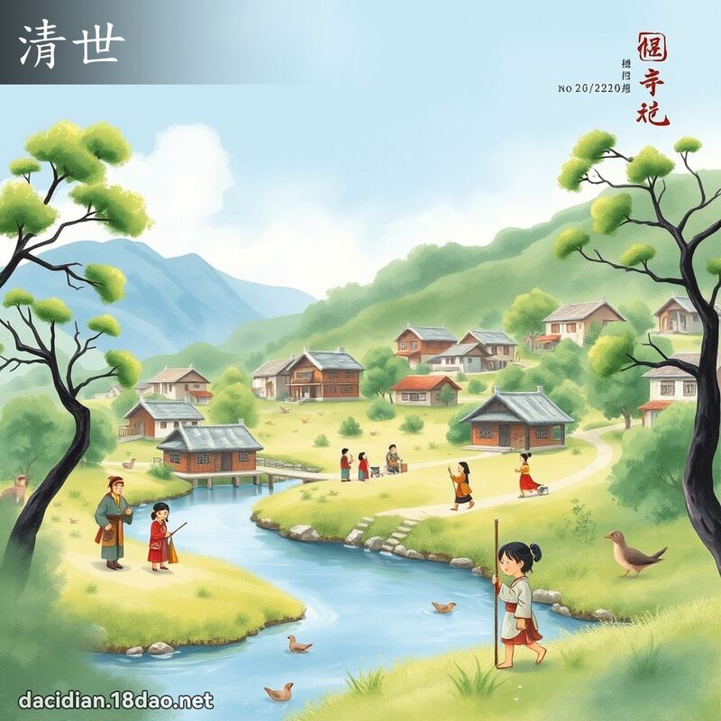 清世 - 國語大辭典配圖