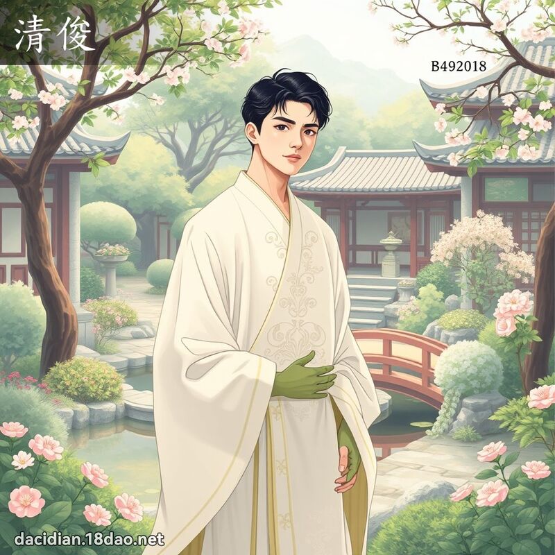 清俊 - 國語大辭典配圖