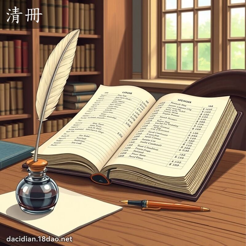 清册 - 国语大辞典配图