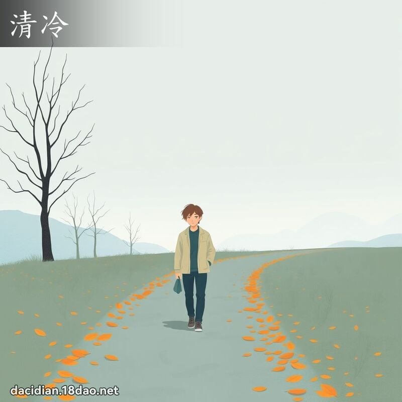 清冷 - 國語大辭典配圖
