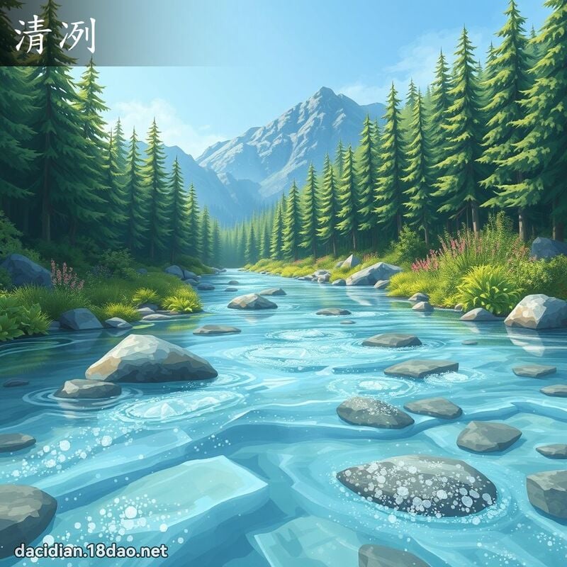 清冽 - 国语大辞典配图