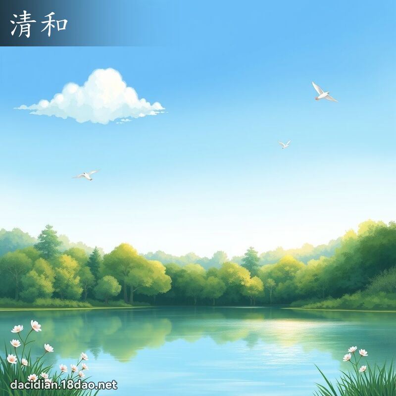清和 - 国语大辞典配图