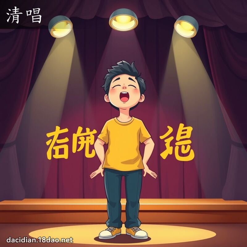 清唱 - 國語大辭典配圖