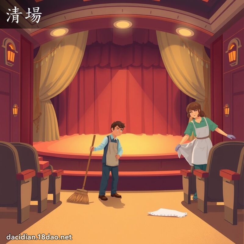 清場 - 國語大辭典配圖