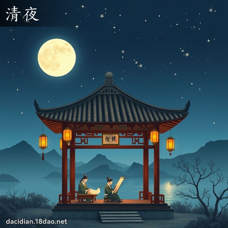 清夜 - 国语大辞典配图