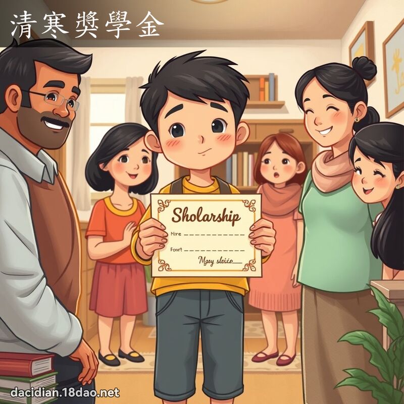 清寒奖学金 - 国语大辞典配图