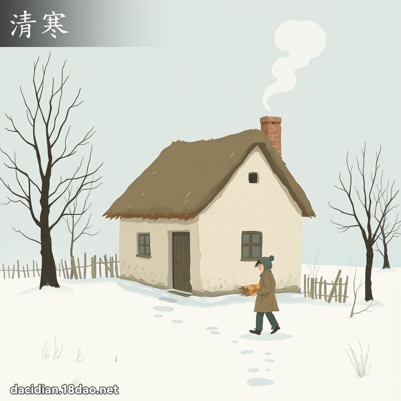清寒 - 国语大辞典配图