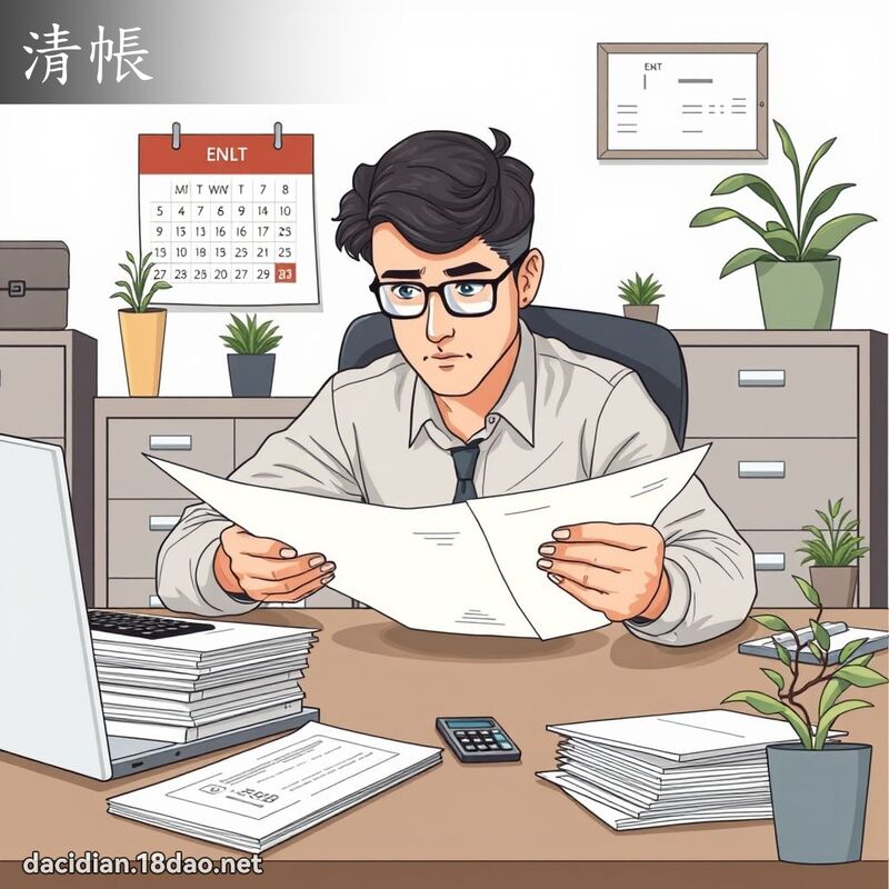 清帳 - 國語大辭典配圖