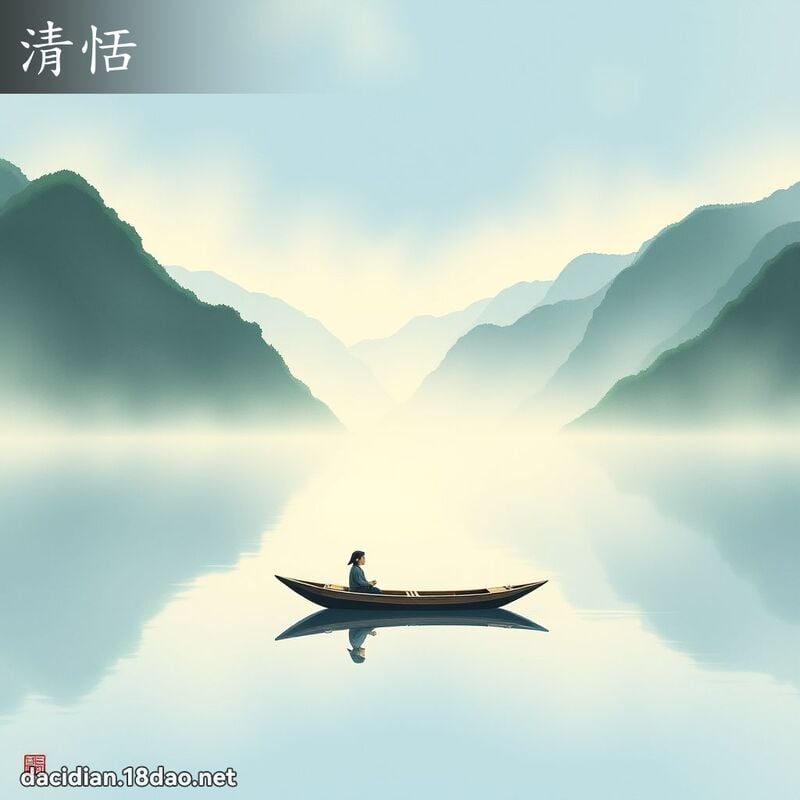 清恬 - 国语大辞典配图