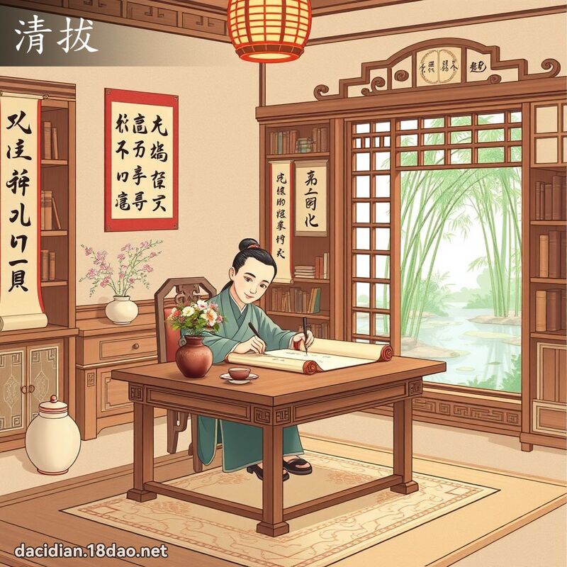 清拔 - 国语大辞典配图