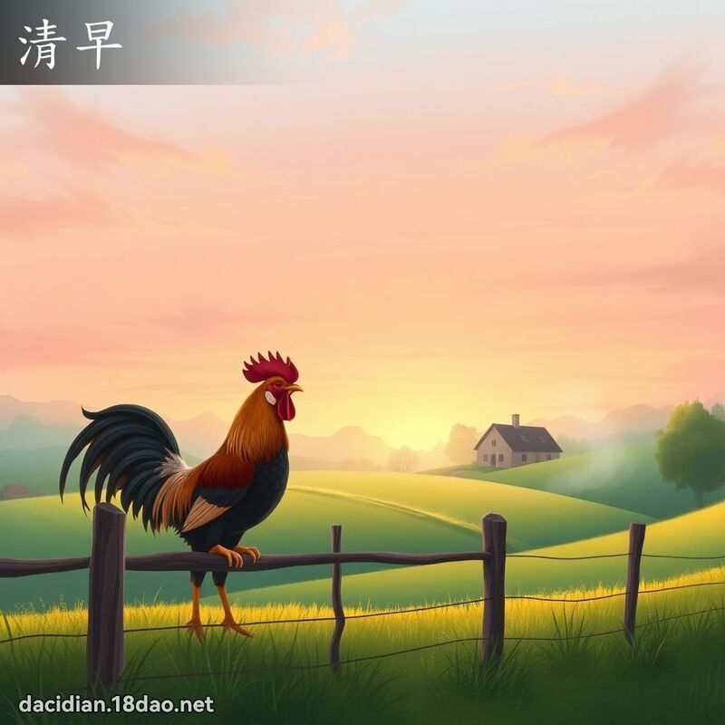 清早 - 国语大辞典配图