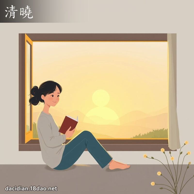 清晓 - 国语大辞典配图