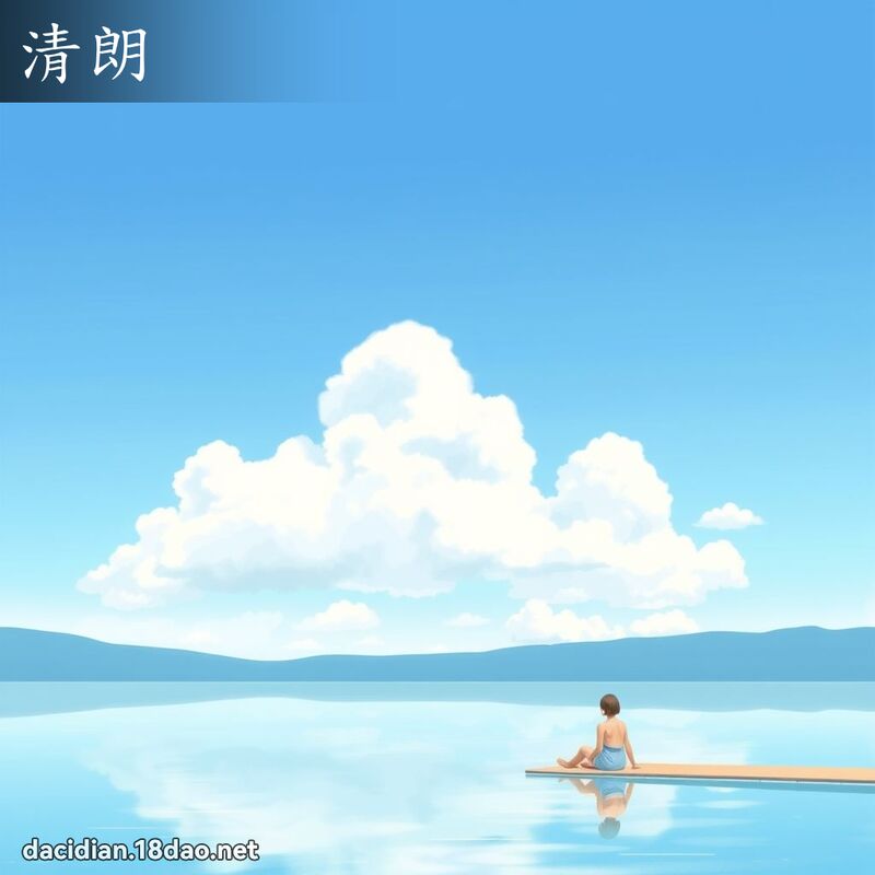 清朗 - 國語大辭典配圖