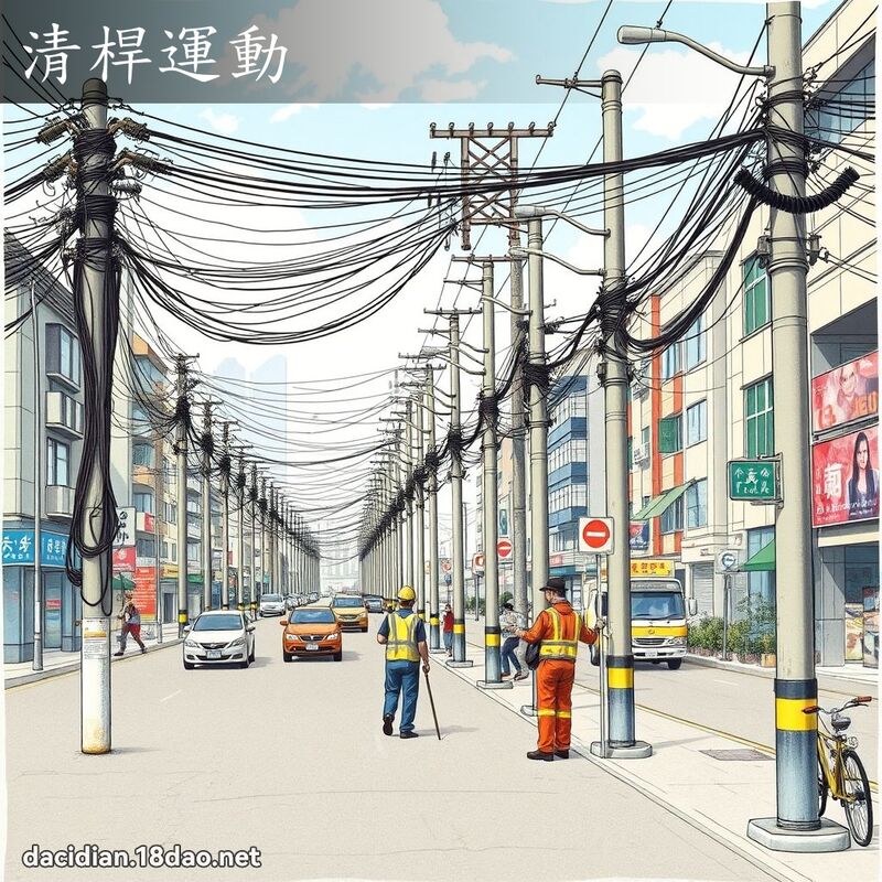 清桿运动 - 国语大辞典配图