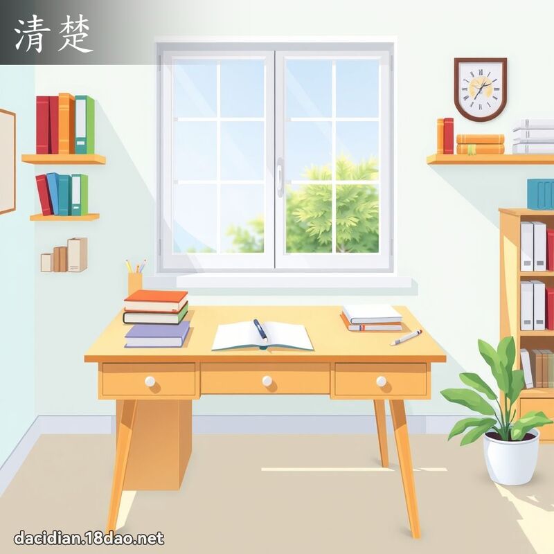 清楚 - 國語大辭典配圖