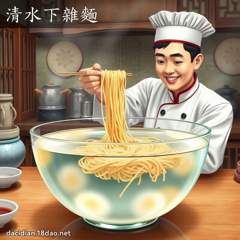 清水下杂面 - 国语大辞典配图