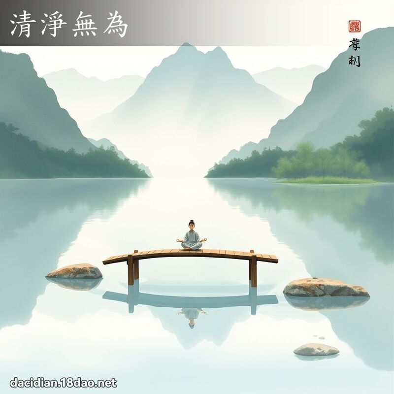 清净无为 - 国语大辞典配图