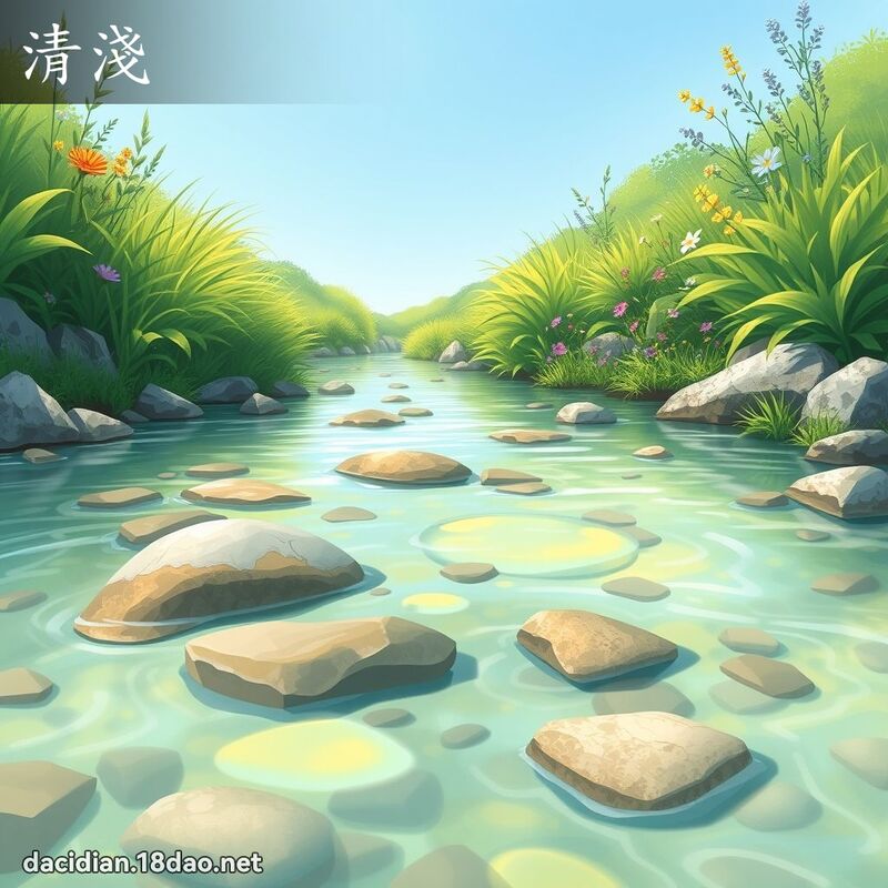 清浅 - 国语大辞典配图