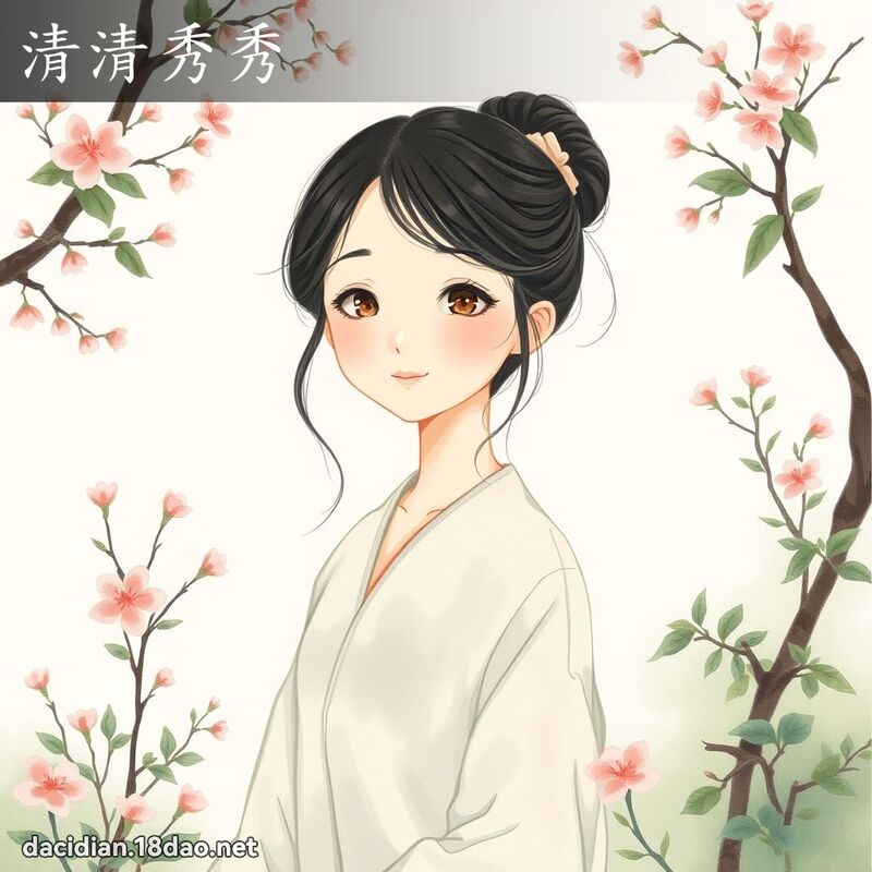 清清秀秀 - 国语大辞典配图