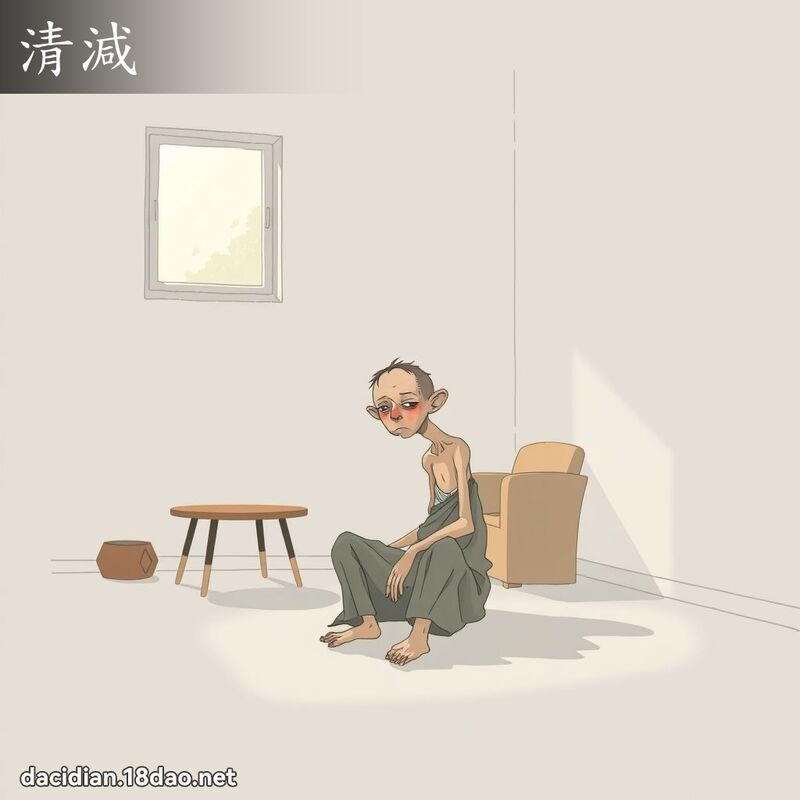 清减 - 国语大辞典配图