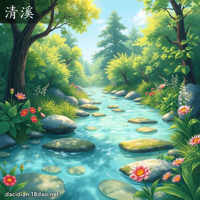 清溪 - 国语大辞典配图