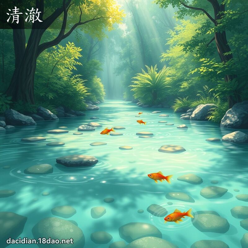 清澈 - 国语大辞典配图