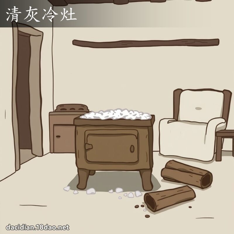 清灰冷灶 - 国语大辞典配图